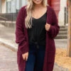 All The Warmth Cardigan, Burgundy -Chic Soul Store AllTheWarmthCardigan Burgundy 1733