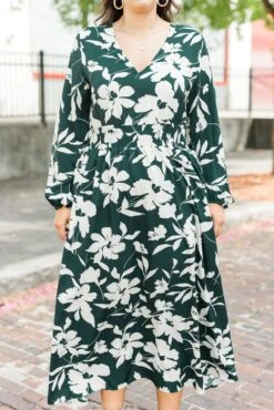 Alluring Autumn Dress, Green 14 Alluring Autumn Dress, Green -Chic Soul Store AlluringAutumnDress Green 1