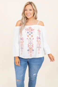Aloha Girls Top, Ivory