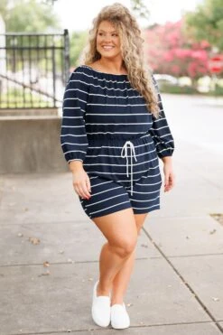 Always Adventuring Romper, Navy -Chic Soul Store AlwaysAdventuringRomper Navy 4