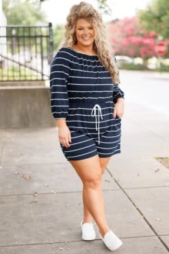 Always Adventuring Romper, Navy -Chic Soul Store AlwaysAdventuringRomper Navy 5