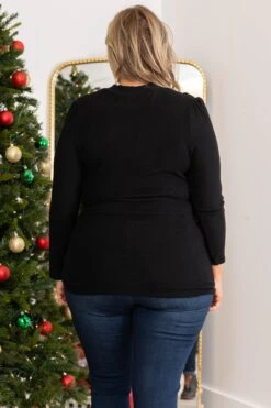 Always Be Happy Top, Black -Chic Soul Store AlwaysBeHappyTop Black