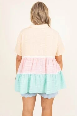 Always Choose Fate Top, Apricot Pink Jade -Chic Soul Store AlwaysChooseFateTop Apricot 0042