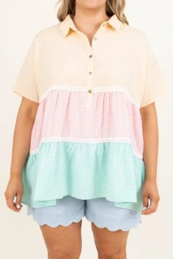 Always Choose Fate Top, Apricot Pink Jade -Chic Soul Store AlwaysChooseFateTop Apricot 0043