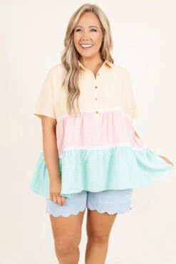 Always Choose Fate Top, Apricot Pink Jade