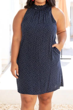Always Classy Dress, Navy -Chic Soul Store AlwaysClassyDress Navy 0223