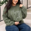 Always Cold Sweatshirt, Military Green 2 Always Cold Sweatshirt, Military Green -Chic Soul Store AlwaysColdSweatshirt MilitaryGreen 5