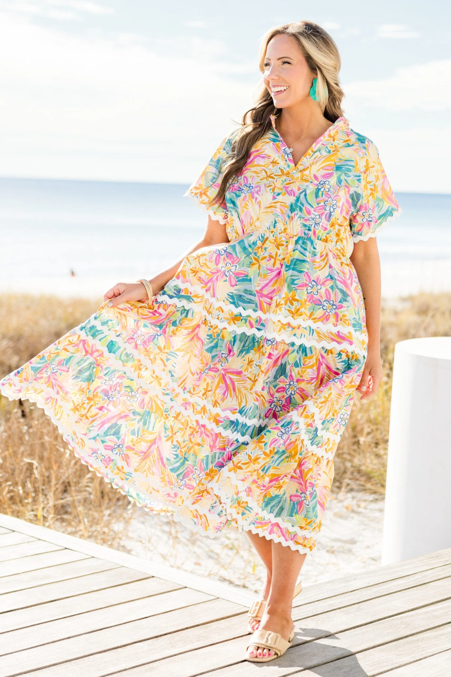 Always Daylight Maxi Dress, Yellow 5 Always Daylight Maxi Dress, Yellow - Image 3