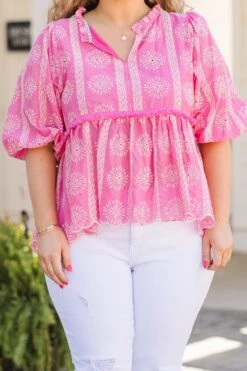 Always So Complicated Top, Pink -Chic Soul Store AlwaysSoComplicatedTop Pink 3