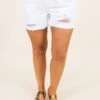 Always The Favorite Shorts, White -Chic Soul Store AlwaysTheFavoriteShorts White 3