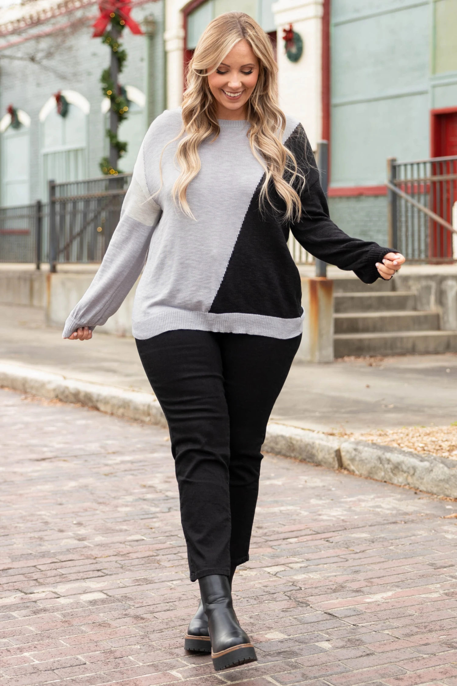 Always Thinking Sweater, Gray 5 Always Thinking Sweater, Gray - Image 3