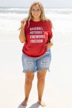 American Classics Tee, Canvas Red -Chic Soul Store AmericanClassicsTee CanvasRed 1669