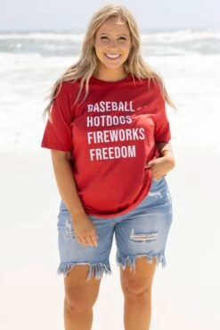 American Classics Tee, Canvas Red