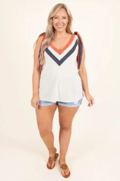 American Nights Top, Oatmeal -Chic Soul Store AmericanNightsTop Oatmeal 0886