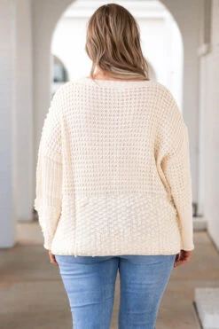 Another Wish Sweater, Natural -Chic Soul Store AnotherWishSweater Natural 0770