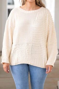 Another Wish Sweater, Natural -Chic Soul Store AnotherWishSweater Natural 0772