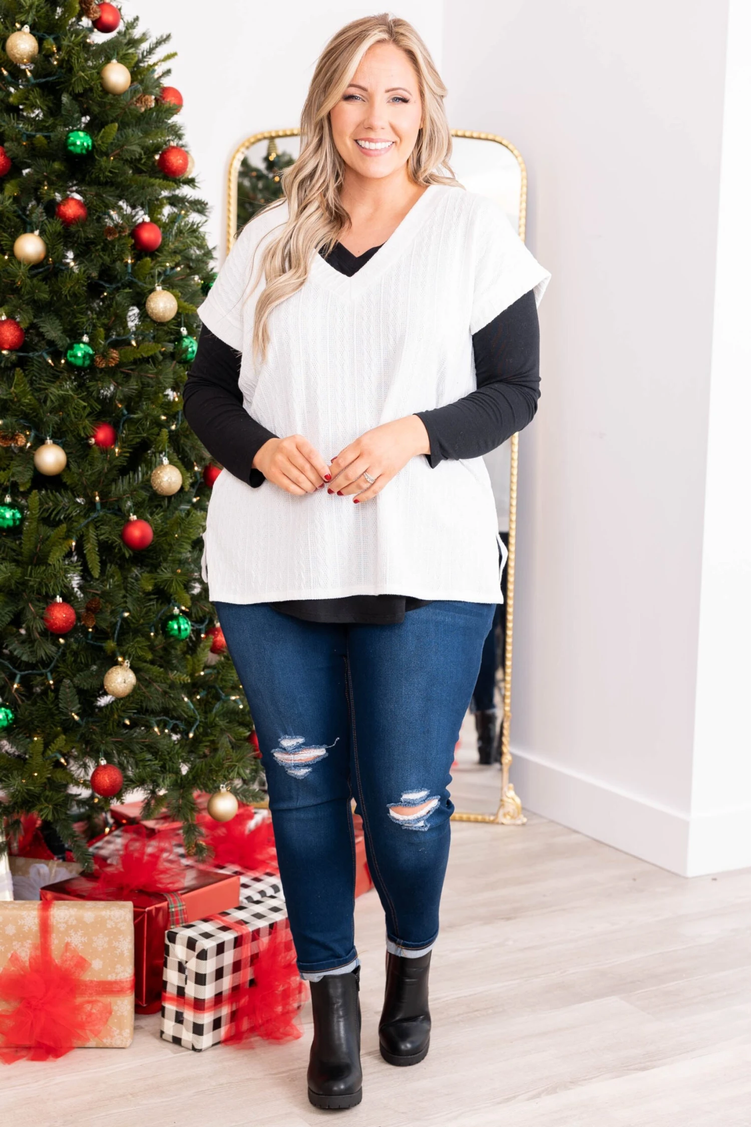 Anticipating This Moment Sweater Vest, Ivory 5 Anticipating This Moment Sweater Vest, Ivory - Image 3