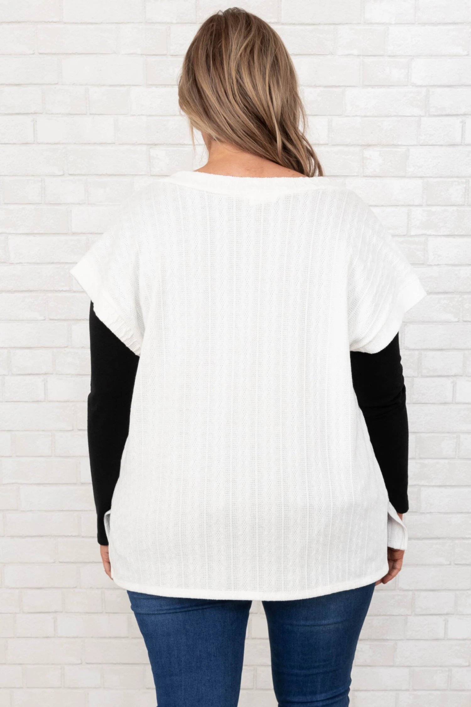 Anticipating This Moment Sweater Vest, Ivory 7 Anticipating This Moment Sweater Vest, Ivory - Image 5