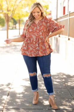 Anything But Mine Top, Camel -Chic Soul Store AnythingButMineTop Camel 5