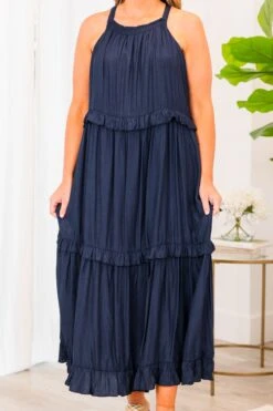 Anything About Me Dress, Blue -Chic Soul Store Anything About Me Dress Blue 2