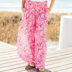 Around The Sun Pants, Pink -Chic Soul Store AroundTheSunPants Pink