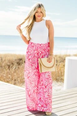 Around The Sun Pants, Pink -Chic Soul Store AroundTheSunPants Pink 7