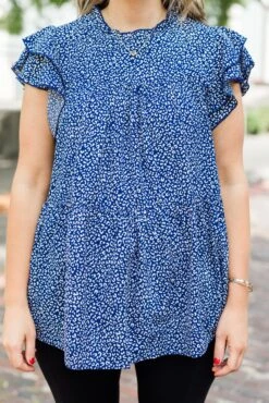 As Of Right Now Top, Blue-White -Chic Soul Store AsOfRightNowTop Blue White 3 1509a734 c074 41b2 8d6e 61686d5b14d8