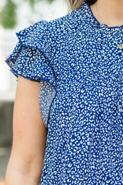 As Of Right Now Top, Blue-White -Chic Soul Store AsOfRightNowTop Blue White 4 3082fcea cde9 4010 a8a6 d592931948f4