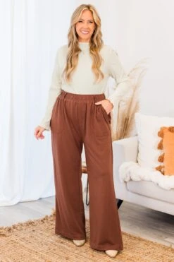 As You Know Pants, Brown 11 As You Know Pants, Brown -Chic Soul Store AsYouKnowPants Brown 7