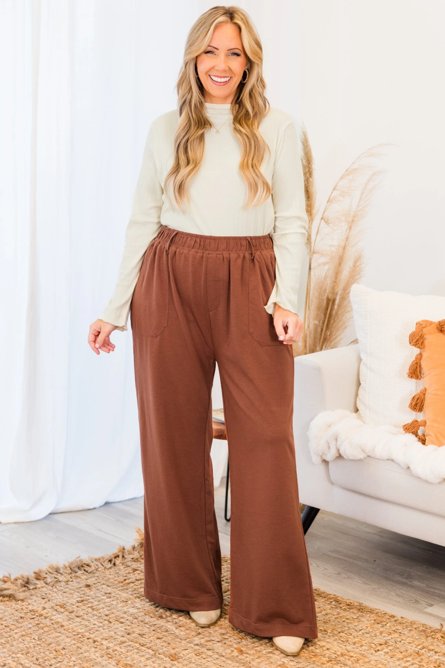 As You Know Pants, Brown 7 As You Know Pants, Brown - Image 5