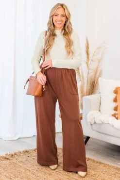As You Know Pants, Brown 14 As You Know Pants, Brown -Chic Soul Store AsYouKnowPants Brown 9