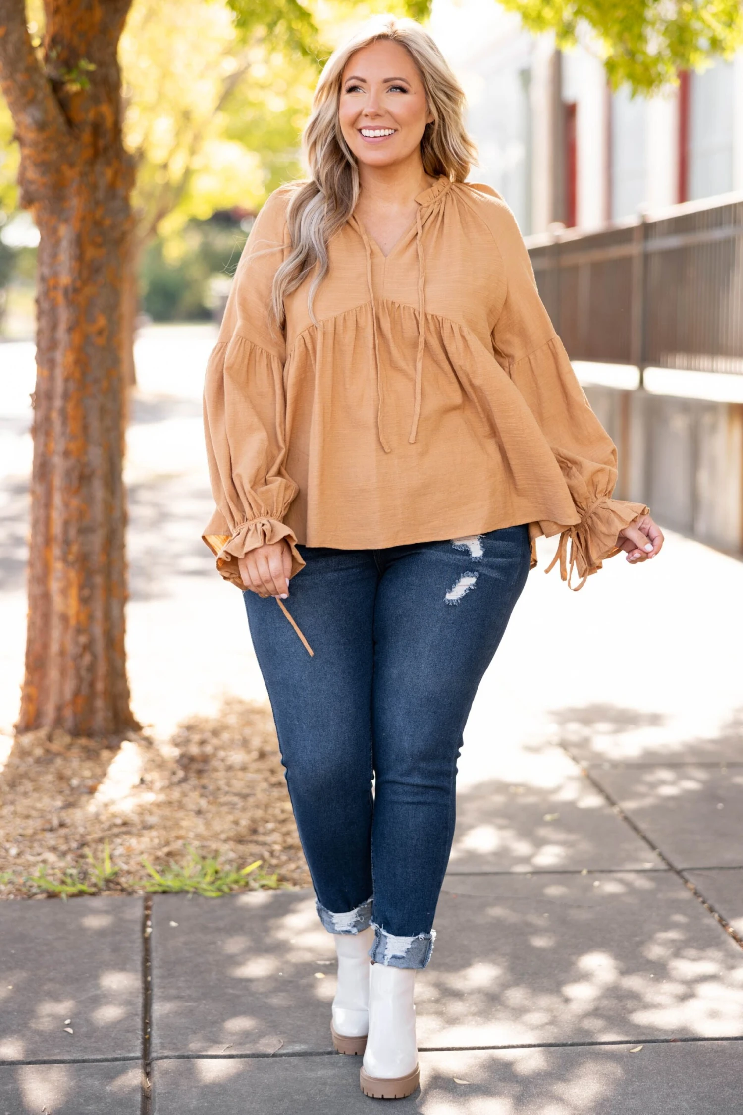 Awaiting The Future Top, Mustard 5 Awaiting The Future Top, Mustard - Image 3