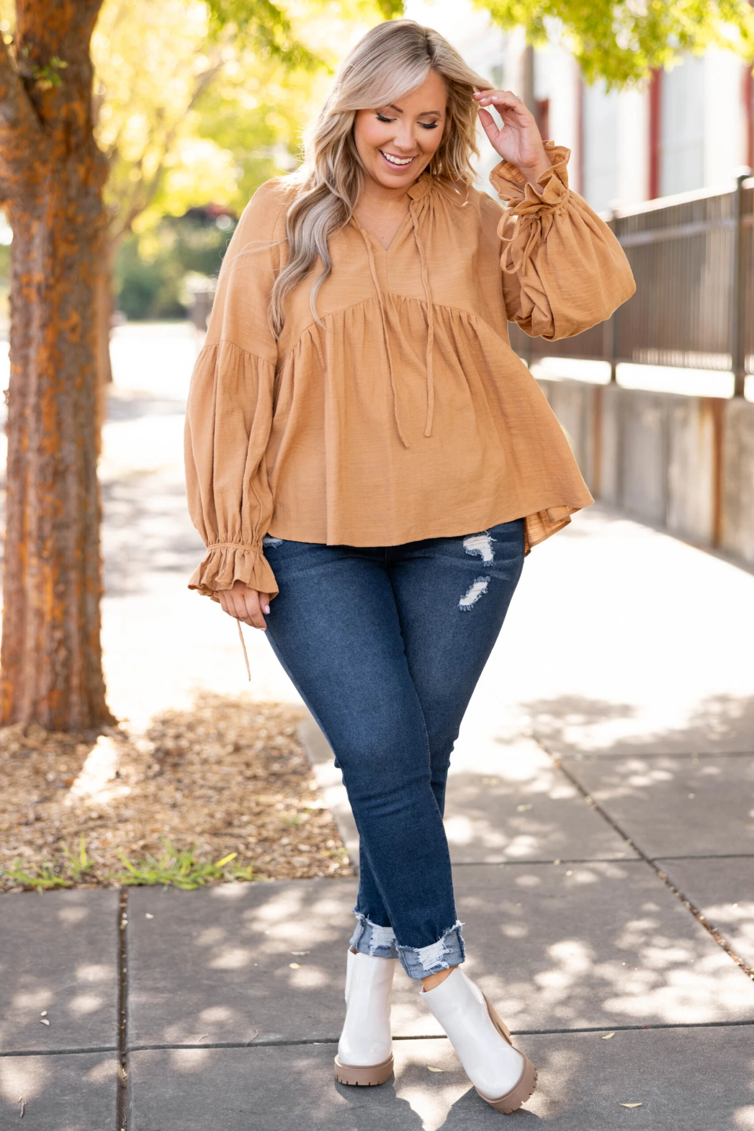 Awaiting The Future Top, Mustard 4 Awaiting The Future Top, Mustard - Image 2