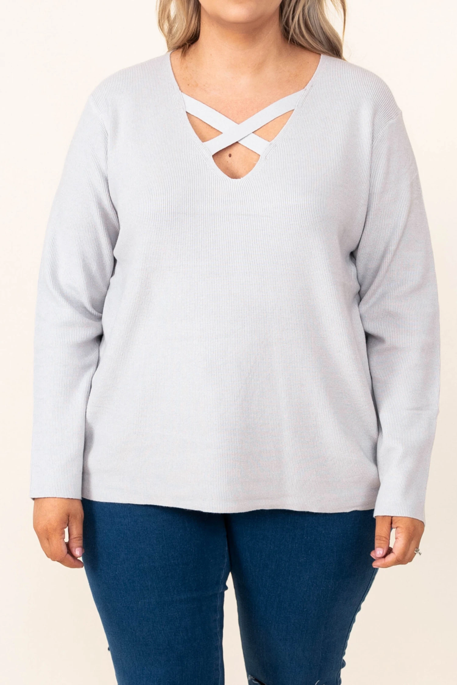 Away With Grace Sweater, Gray 6 Away With Grace Sweater, Gray - Image 4