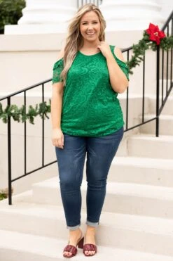 Baby Love Top, Kelly Green -Chic Soul Store BabyLoveTop KellyGreen 7713