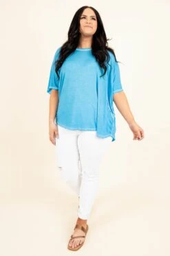 Balanced Top, Deep Sky -Chic Soul Store BalancedTop DeepSky 9963