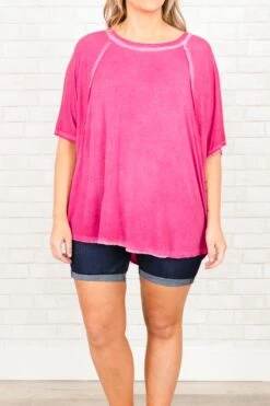 Balanced Top, Hot Pink -Chic Soul Store BalancedTop HotPink 2