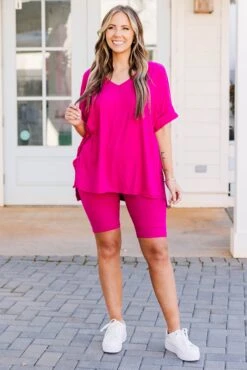 Bare Necessities Set, Magenta -Chic Soul Store BareNecessitiesSet Magenta 7