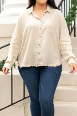 Basically Never Top, Sand -Chic Soul Store BasicallyNeverTop Sand