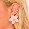 Be My Lotus Earrings, Light Pink 1 Be My Lotus Earrings, Light Pink -Chic Soul Store BeMyLotusEarrings LightPink