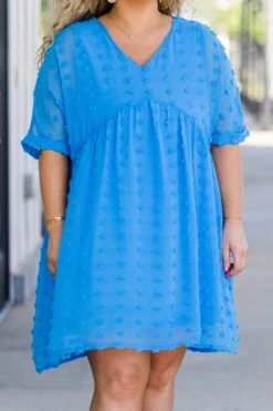 Be Spotted Dress, Deep Sky 14 Be Spotted Dress, Deep Sky -Chic Soul Store BeSpottedDress DeepSky 2