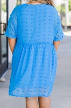 Be Spotted Dress, Deep Sky 15 Be Spotted Dress, Deep Sky -Chic Soul Store BeSpottedDress DeepSky