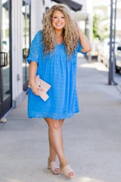 Be Spotted Dress, Deep Sky 12 Be Spotted Dress, Deep Sky -Chic Soul Store BeSpottedDress DeepSky 6