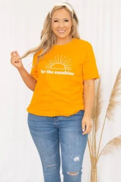 Be The Sunshine Tee, Heather Marmalade