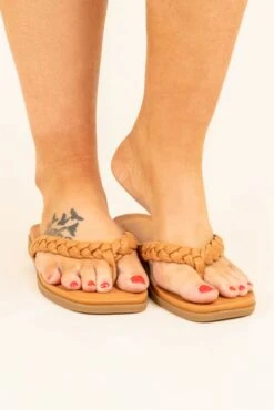 Beach Braid Sandals, New Tan