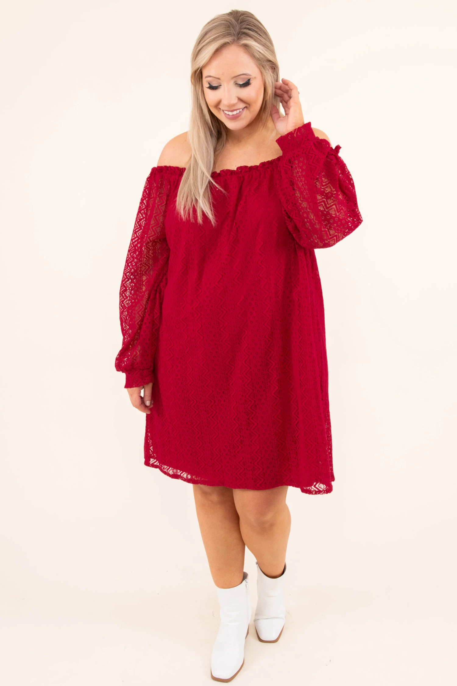 Beach Date Night Dress, Red 5 Beach Date Night Dress, Red - Image 3