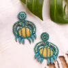 Beach Thingz Earrings, Green 2 Beach Thingz Earrings, Green -Chic Soul Store BeachThingzEarrings Green 7898