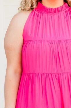 Beautiful Day Dress, Hot Pink -Chic Soul Store BeautifulDayDress HotPink 3
