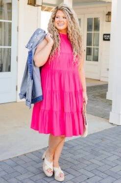 Beautiful Day Dress, Hot Pink -Chic Soul Store BeautifulDayDress HotPink 6