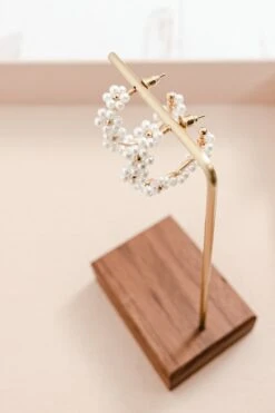 Beautiful Flower Earrings, Cream 9 Beautiful Flower Earrings, Cream -Chic Soul Store BeautifulFlowerEarrings Cream 4